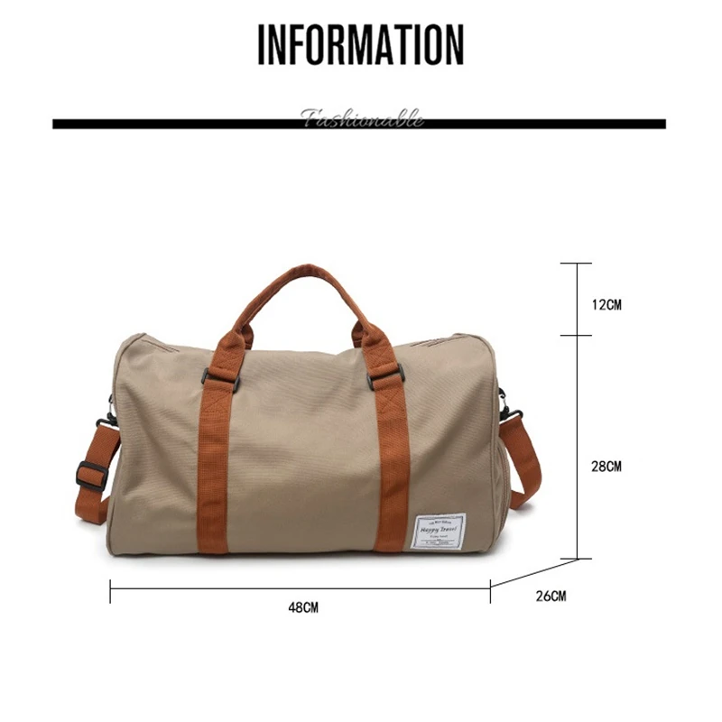 Non-slip Wear-resistant Gym Fitness Bag Fashion Luggage Men's Leisure Hermobag Trekking Beach Handbag Yoga Sports Bags For Women