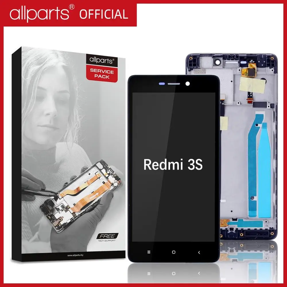Дисплей для XIAOMI Redmi 3S / Prime LCD в сборе с тачскрином Оригинал 5.0'' черный белый
