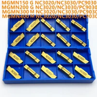 10pcs slotting tool mgmn150 mgmn200 mgmn300 mgmn400 nc3020 nc3030 pc9030 slotted and slotted carbide metal turning tools