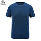 Летняя мужская футболка размера плюс L  6XL 7XL 8XL с коротким рукавом, быстросохнущая дышащая футболка для фитнеса и бега в стиле хип-хоп