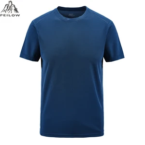 Летняя мужская футболка размера плюс L  6XL 7XL 8XL с коротким рукавом, быстросохнущая дышащая футболка для фитнеса и бега в стиле хип-хоп