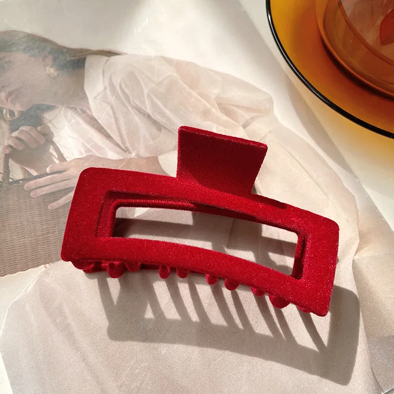 CX65 Корейский Бархатный зажим для волос заколка женский головы с большой акулой