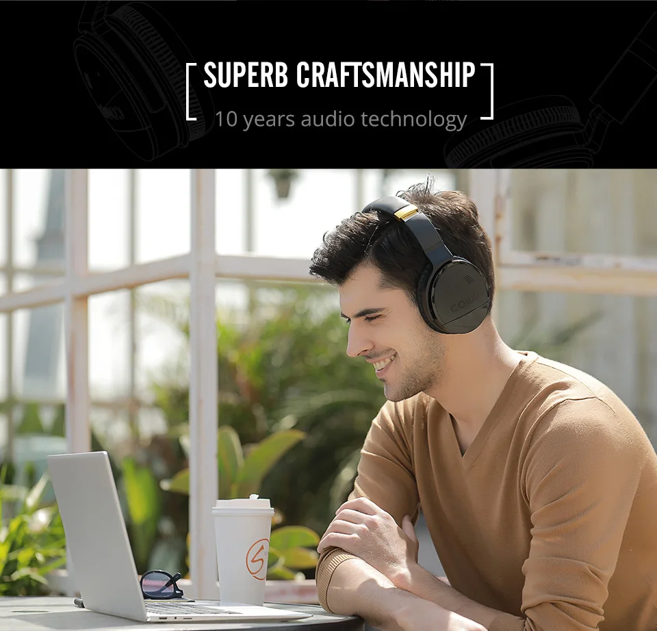 Bluetooth наушники Беспроводная гарнитура с активным шумоподавлением с микрофоном Высококачественные наушники стерео глубокий бас наушники