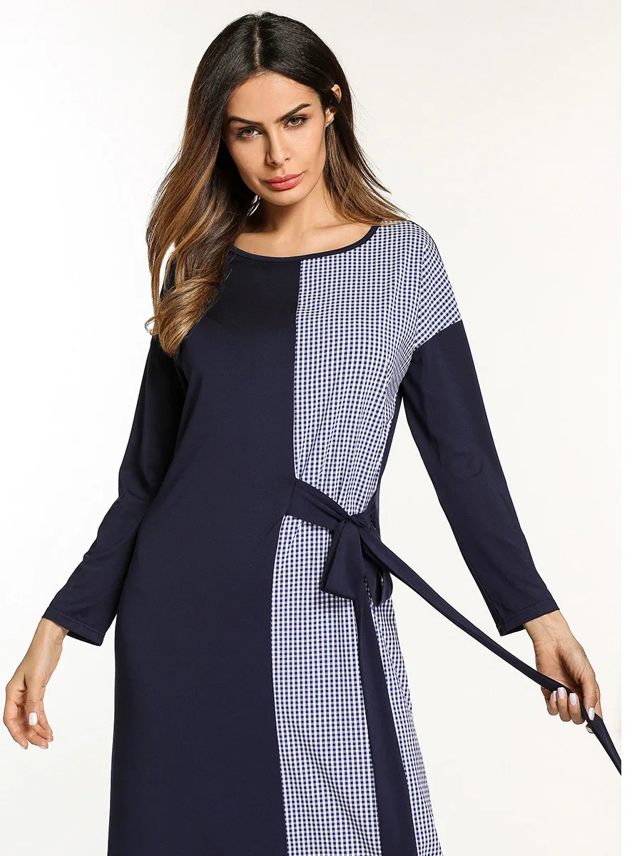 Мусульманское платье турецкое женское Восточное и Европейское длинное круглый