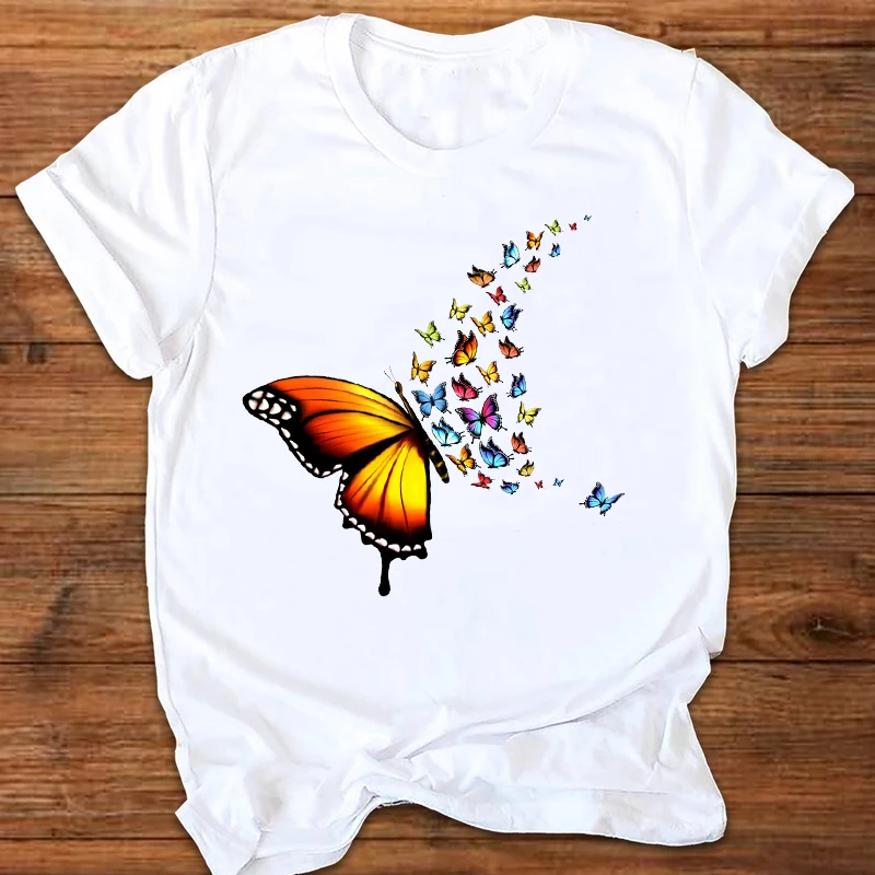 

Women Graphic Watercolor Cat Paw Printing Cartoon 90s Fashion Style Print Clothes Lady Tees Tops Female T Shirt Womens T-Shirt