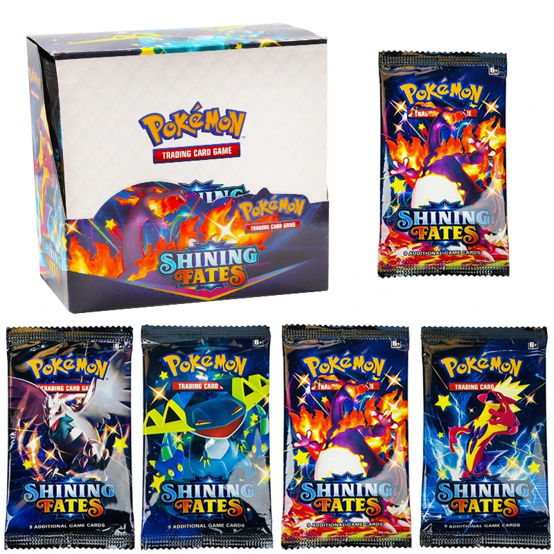 

60-360Pcs Pokemon Card TCG：Shining Fates Style English Booster Box Battle Carte Trading Game Collection Cards Toys Kids Gifts
