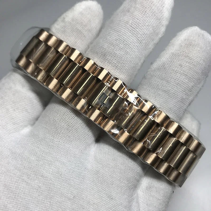 Часы мужские из нержавеющей стали Роскошные автоматические наручные розового