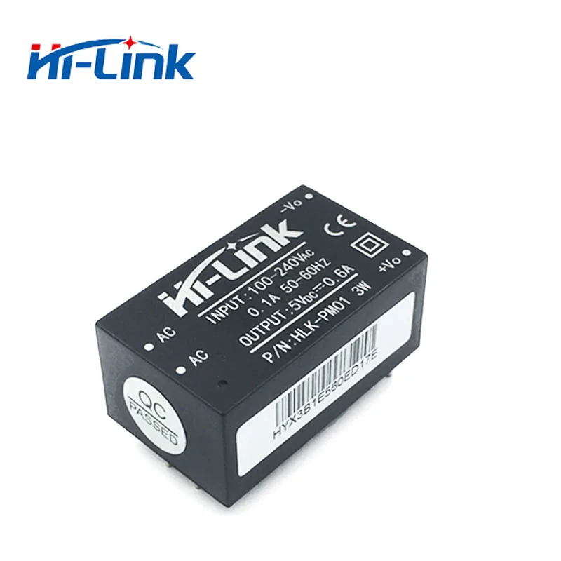 10 шт./лот Hi-Link ac dc 5 в 3 Вт мини модуль питания 220 В изолированный Переключатель режим питания модуль питания HLK-PM01