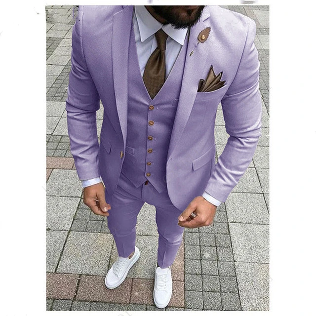 

Новое поступление смокинги для жениха с одной кнопкой мужские костюмы для жениха блейзер (пиджак + брюки + жилет + галстук) для свадьбы/выпуск...