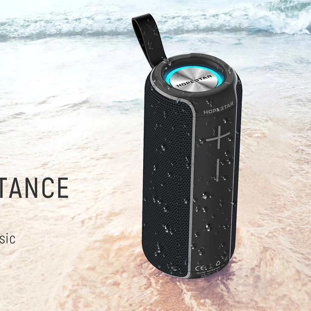 

Portable Music Player Outdoor IPX7 Waterproof Bluetooth Speaker Wireless Boombox Column TV Soundbar Music Center With Subwoofer