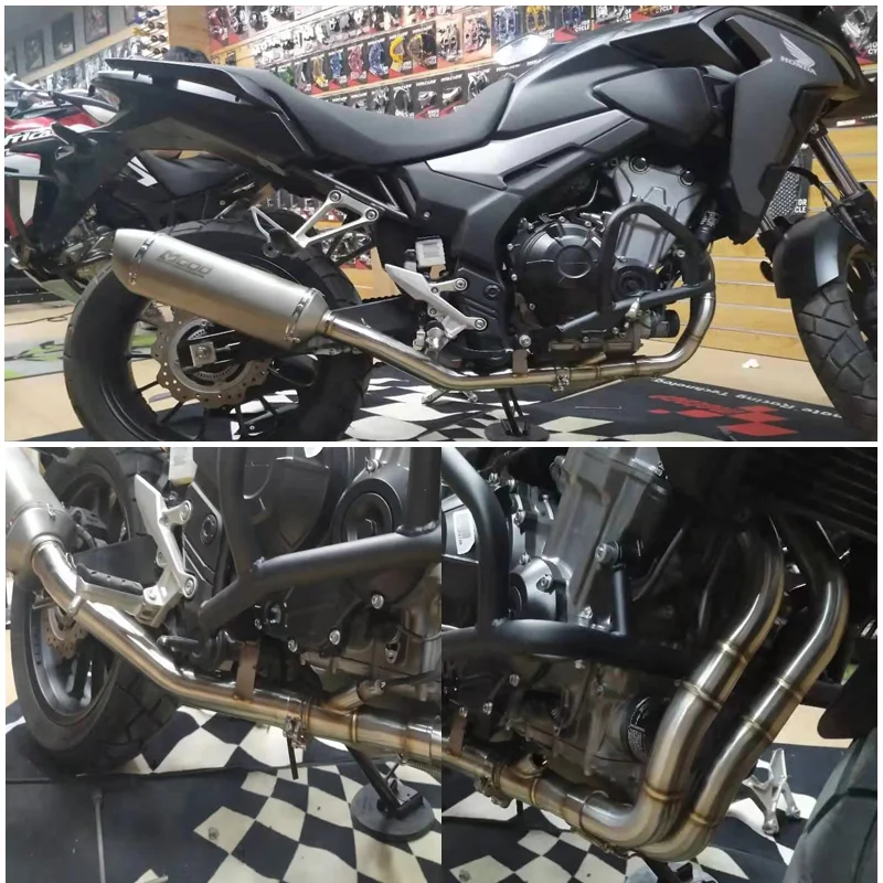 Для HONDA CB500X CBR500 CB500F выхлопная труба мотоцикла неразрушающая установка из