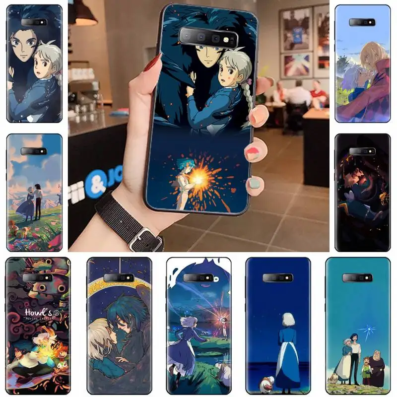 

Studio Ghibli Howl's Moving Castle Phone Case For Samsung Galaxy S5 S6 S7 S8 S9 S10 S10e S20 edge plus lite Cover Funda Shell