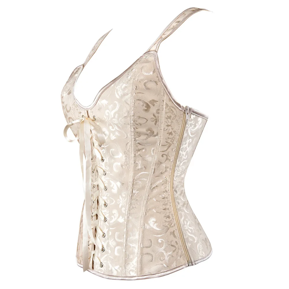 

Steel Boned Steampunk Corset for Women Sexy Blouse Topwear Corsets Lace Up Court Corset Bodice Women Overbust Corselet Corset