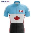 HIRBGOD для канадского Для Мужчин's Велоспорт Джерси Летние интересные с рисунком в виде кленового листа дышащий Быстросохнущий дорожный велосипед рубашка, TYZ983-01