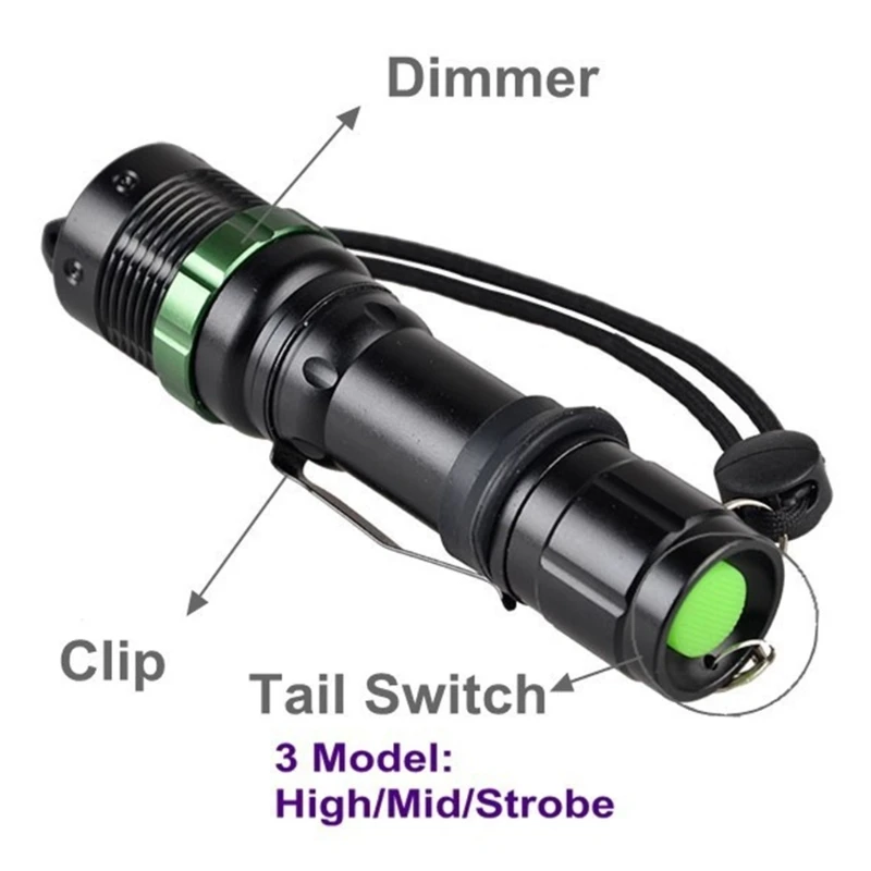 

LED Flashlight Red Flashing Signal Wand Rechargeable Flashlight For Depot/Traffic/Parking/Security/Kids Safety/Security Y1AA