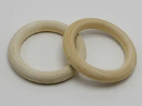 5 large unfinished natural untreated plain wooden 65mm2 5 round ring diy