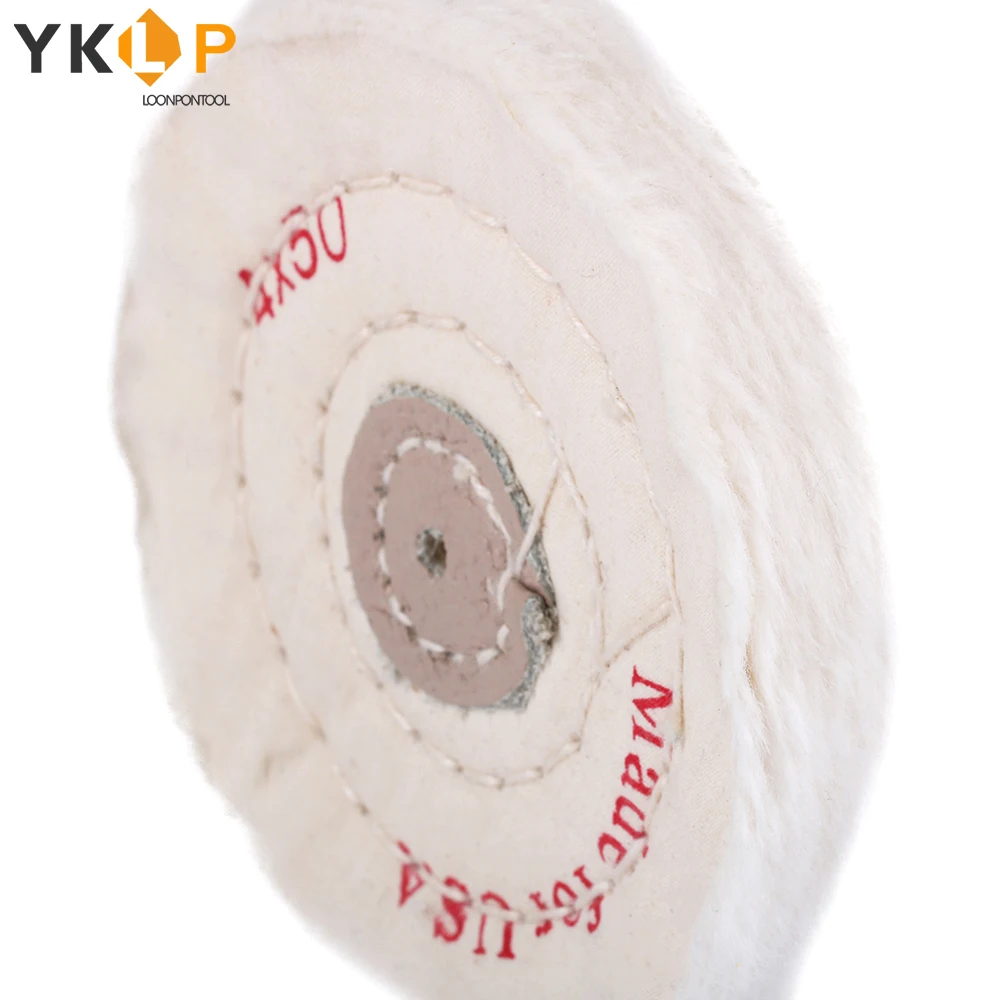 Полировальное колесо из хлопка 100 мм полировальное ткани отверстие 4 буфер Arbor