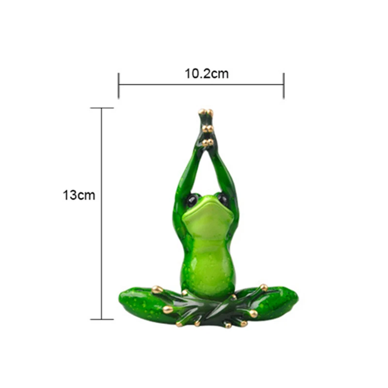 

NEW Yoga Frog Character Decoration Character Sculptures Garden Decoration Yoga Series Ornaments Gifts