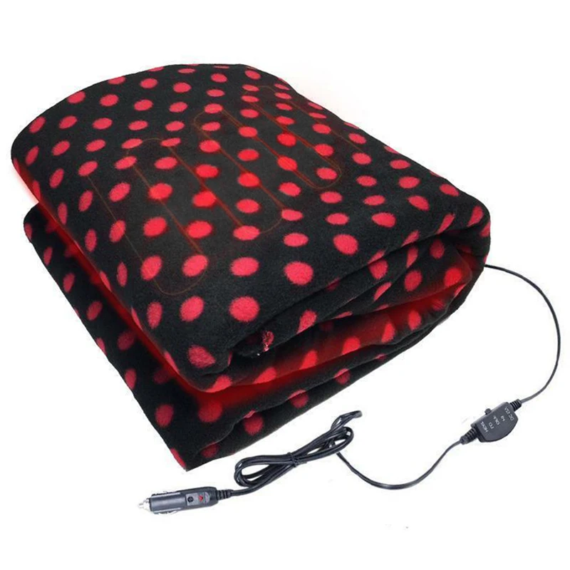 Автомобильное электрическое нагревательное одеяло 12 В решетка флис