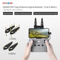 Sunnylife 2Pcs Yagi Antenna 5.8Ghz/2.4 Ghz Drone Remote Controller Signal Booster Range Extender for Mavic Air 2/Mini 2