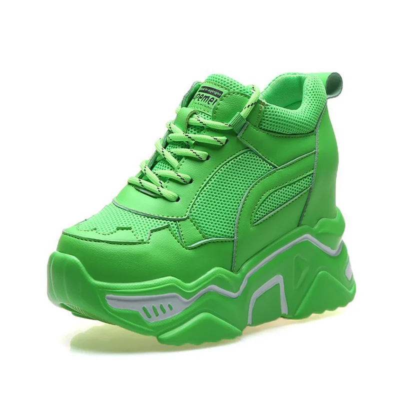 Женские спортивные туфли на платформе прогулочная обувь светильник Кая толстой