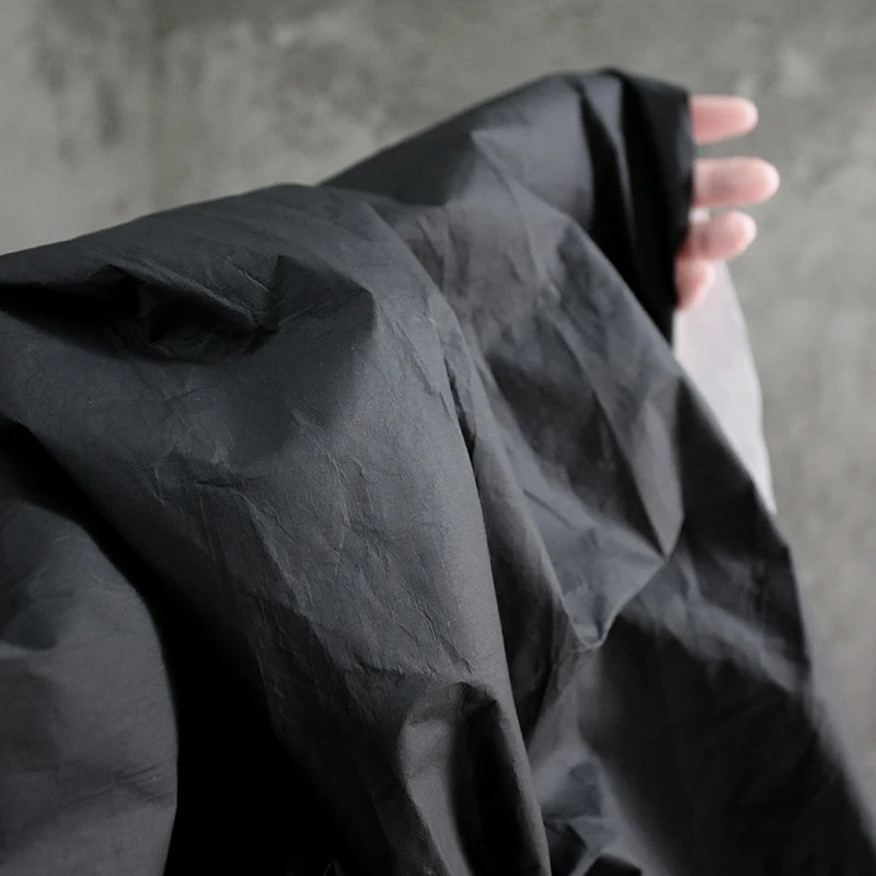 Устойчивая к разрывам матовая черная моющаяся бумажная ткань модная