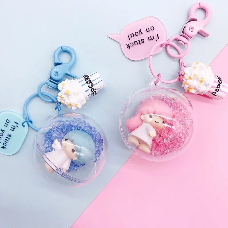 Маленькие близнецы звезды фигуры игрушки ПВХ брелок милый ангел девочка фигурки