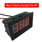 Новый мини-вольтметр, тестер, цифровой измеритель напряжения со светодиодным дисплеем, измеритель напряжения, батарея постоянного тока 2,4-30 в, 2 провода для мотоцикла, автомобиля