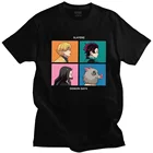 Мужская хлопковая футболка с коротким рукавом, с принтом манга, иносукэ, хашибира