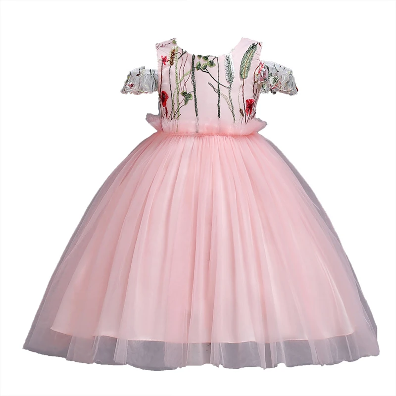 Вечерние нее платье для девочек детские платья с цветами карнавальный костюм