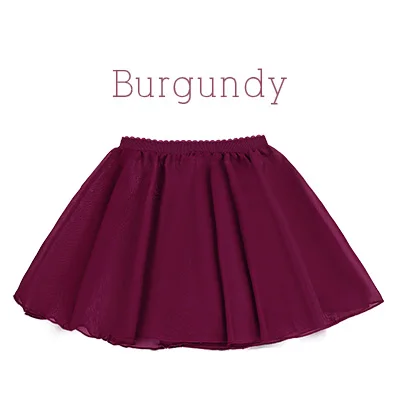 Burgundy 12 pieces Летний Детский Эластичный шифоновый пояс, юбка, балетный тюль для девочек, юбка со скидкой - Цвет: Burgundy 12 pieces