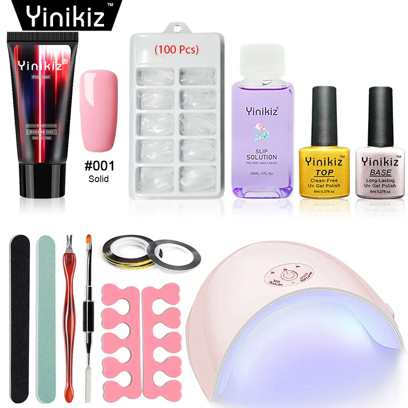 13 г маникюрный гель удлинитель клей Маникюр УФ лампа набор кристалл расширение