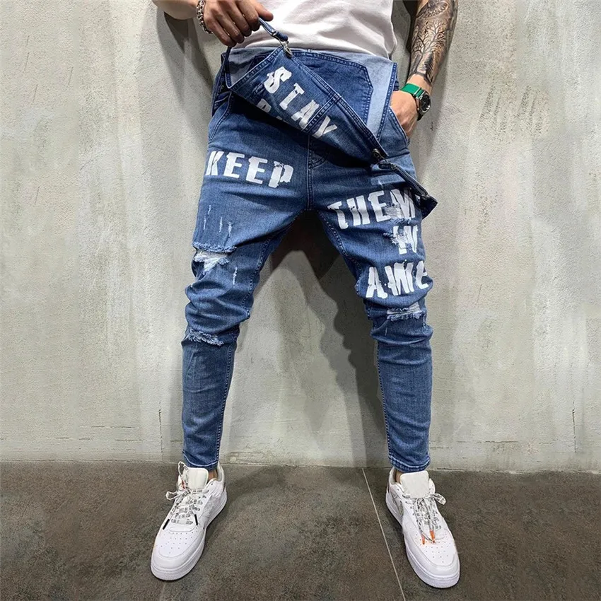 

2022 Men Denim trousers Jumpsuits