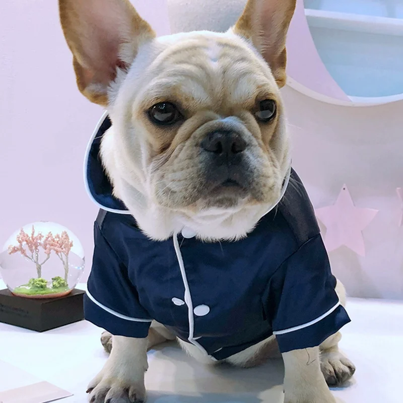 

NEW Dog Silk Clothes Advanced Pet Dog Pajamas Soft Silk Dog Jumpsuit Clothes Cat Puppy Shirt Fashion Pet Homewear Pink Black