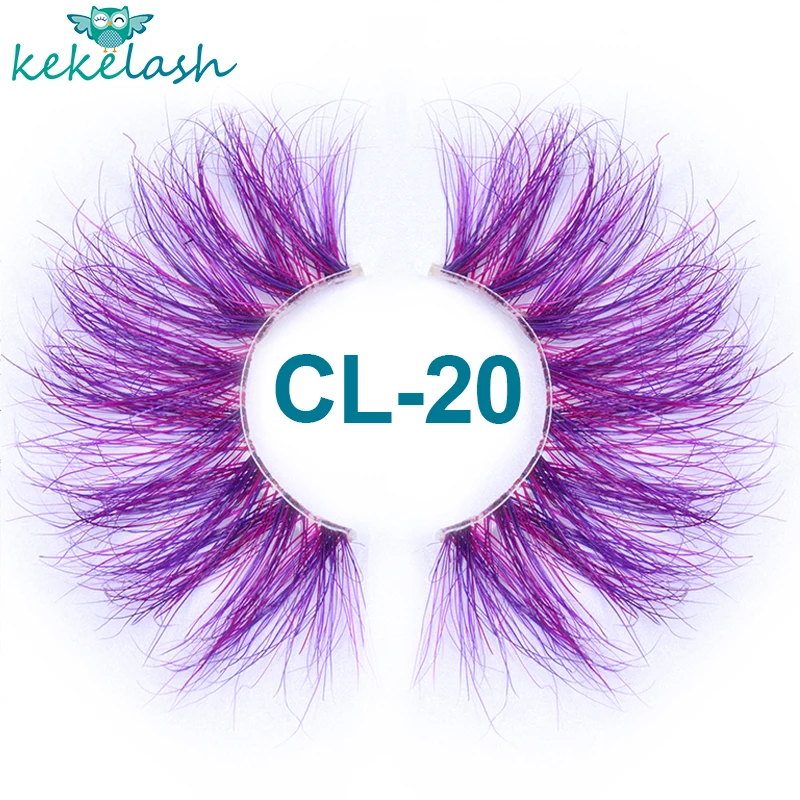 3d-ресницы Kekelash 5D Длинные цветные ресницы из натуральной норки полоски для