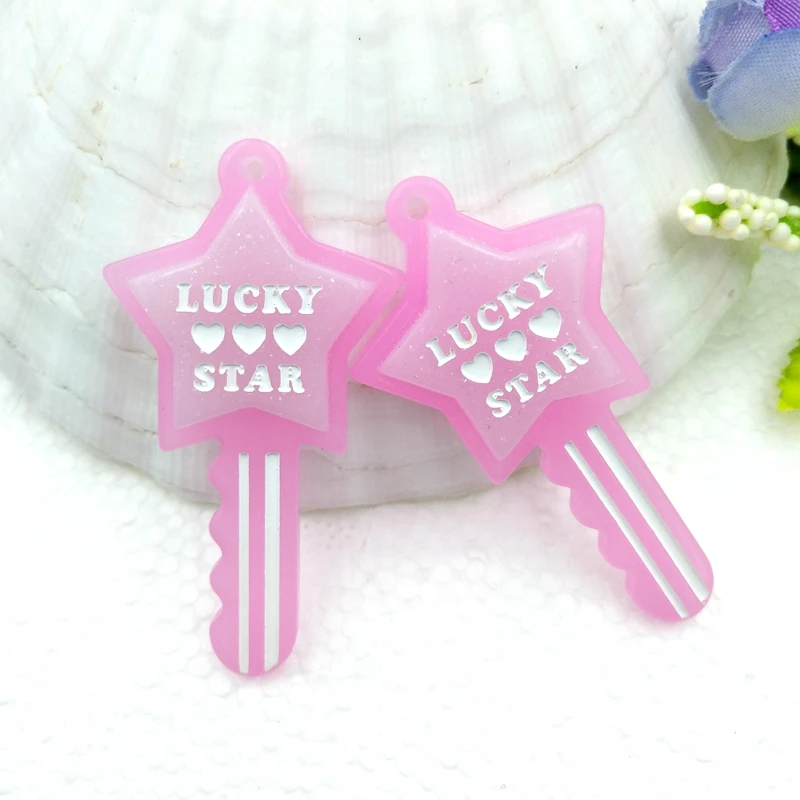 10 шт. милые звезды подвеска из смолы для ключей сделай сам аксессуары украшение |