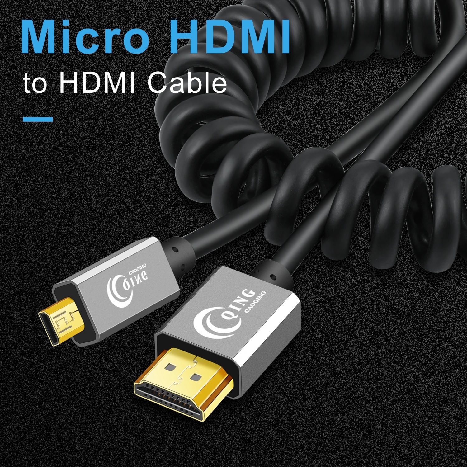 

Spring Micro HDMI-compatible Cable 3D 4K High Speed Adapter Male-Male Cable for HD TV XBOX PC Camera Micro HDMI-compatible Cable