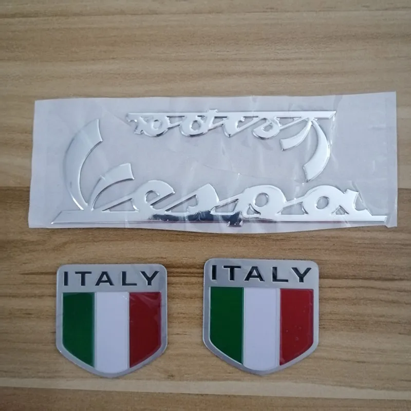 

3D Car Italian Italy National Flag Sticker Emblem Decal for PIAGGIO Vespa GTS300 LX125 LX150 125 150 ie Sprint Primavera