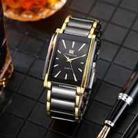fashion stainless steel watches mens 2021 new top brand luxury rectangle quartz clock male business dress wristwatch relogio