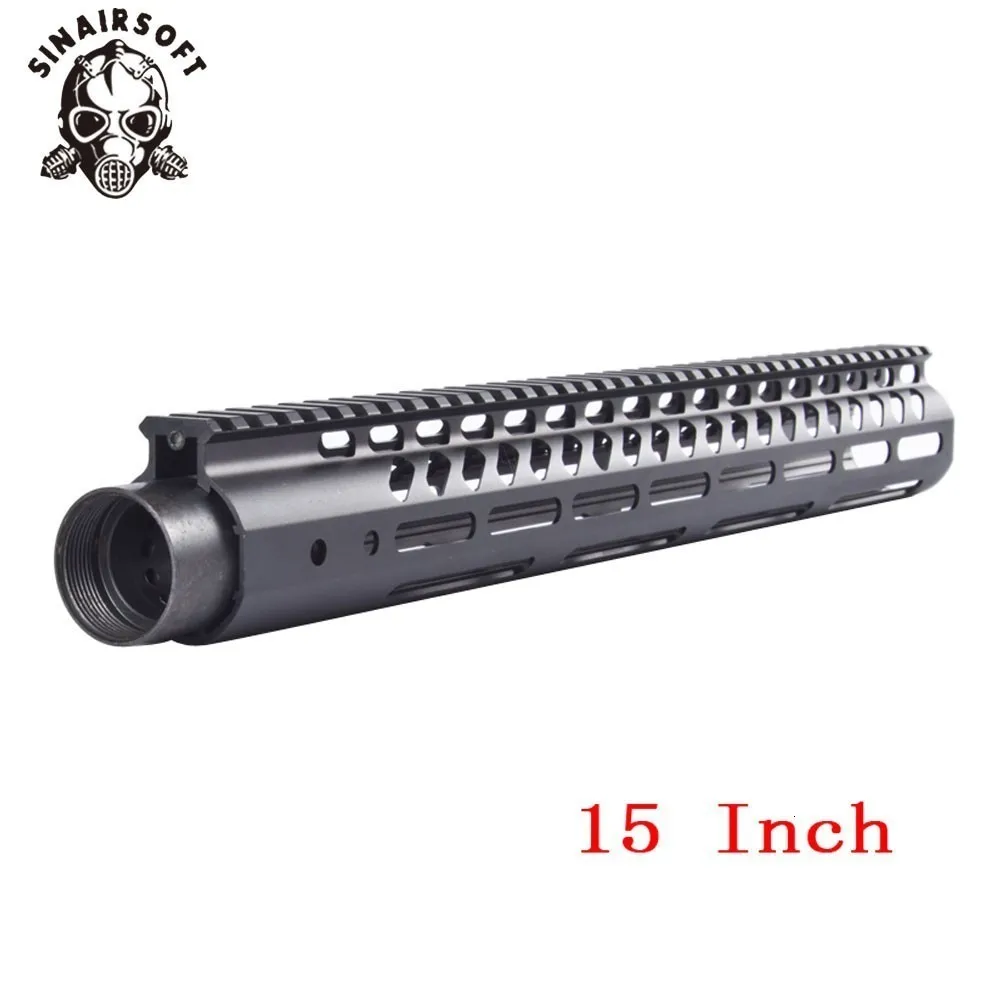 Поплавок ультра тонкий рельс системы Handguard монолитный легкий с бочкой гайка для страйкбола AEG GBB AR15