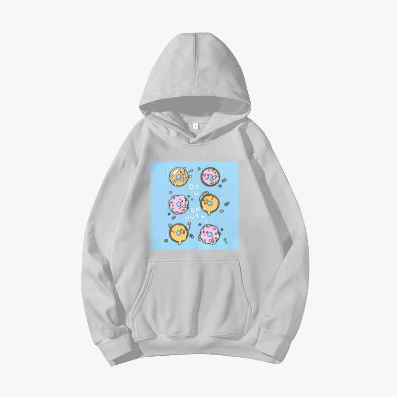 

Осенние женские толстовки с капюшоном с мультяшным принтом милые толстовки с графическим принтом Милые простые пуловеры с длинным рукавом ...