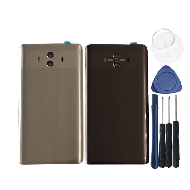 M& Sen для 5," huawei mate 10 ALP-L09 ALP-L29 стеклянная задняя крышка для батареи Корпус+ рамка для камеры+ стеклянный объектив+ вспышка+ наклейка 3M