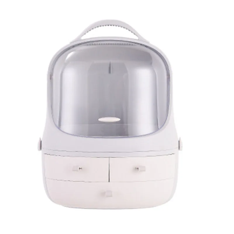 

Portable Desktop Dust-proof Cosmetic Case Cotton Swab Makeup Brush Beauty Makeup Organizer Skin Care Storage Drawer