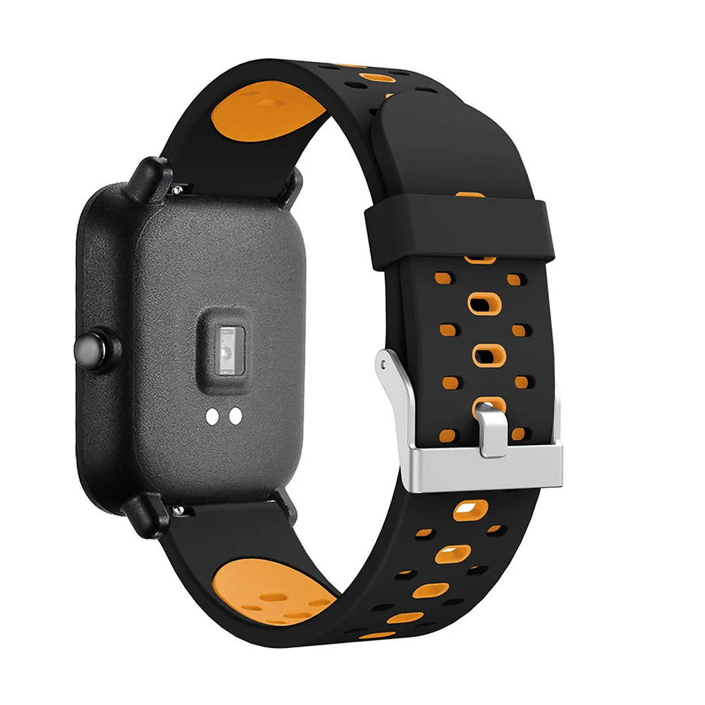 Ремешок 20 мм для смарт часов Xiaomi Huami Amazfit Bip Youth/youth Lite/Amazfit GTS спортивный силиконовый
