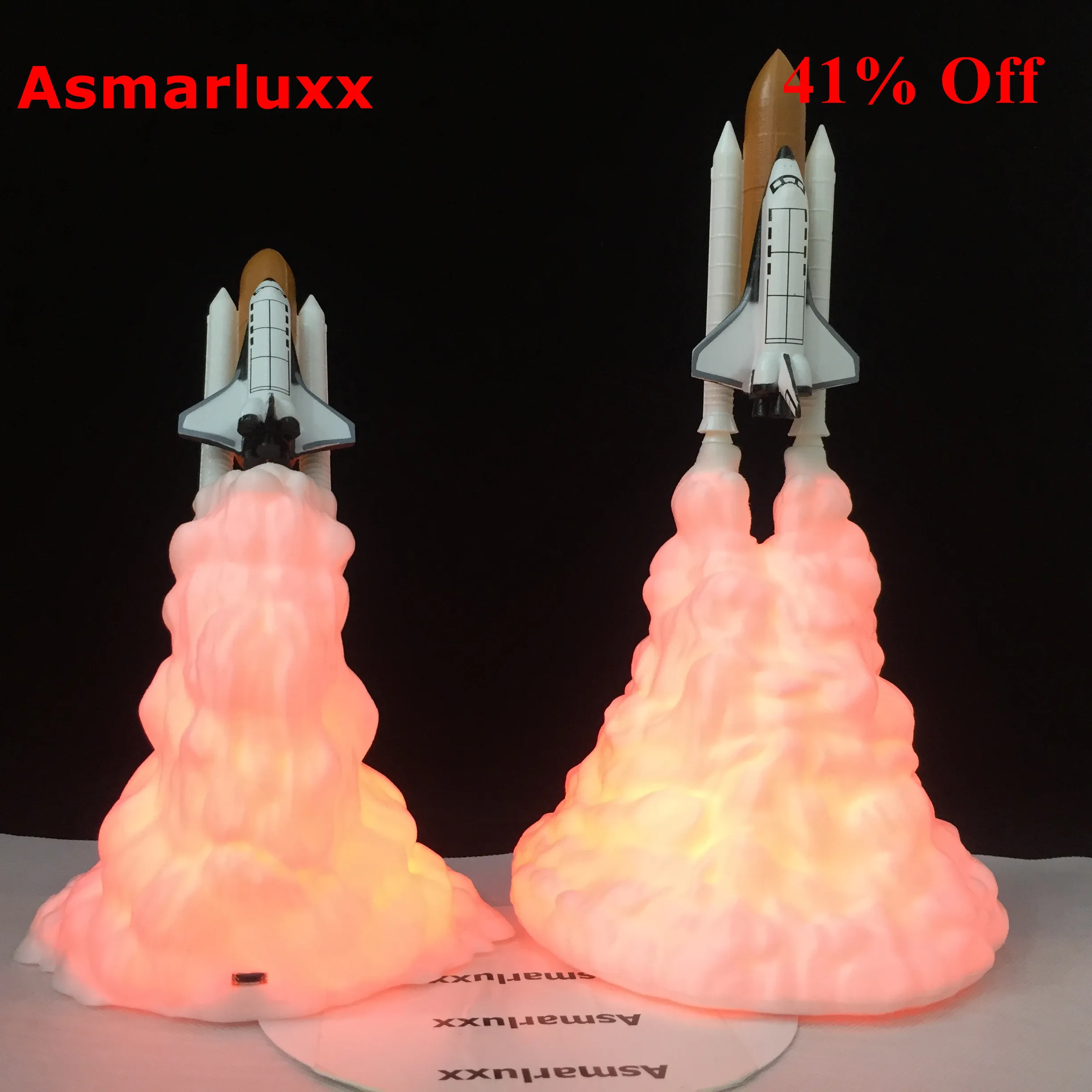 

Space Shuttle Lamp and Moon lamps In Night Light By 3D Print For Space Lovers Rocket Lamp 2019 New Dropshipping