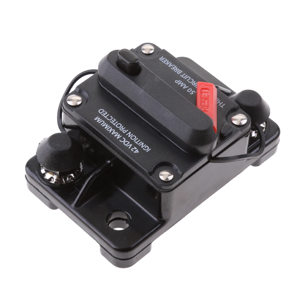 

50 Amp Car Auto Boat Audio Fuse High Power Manual Reset Circuit Breaker
