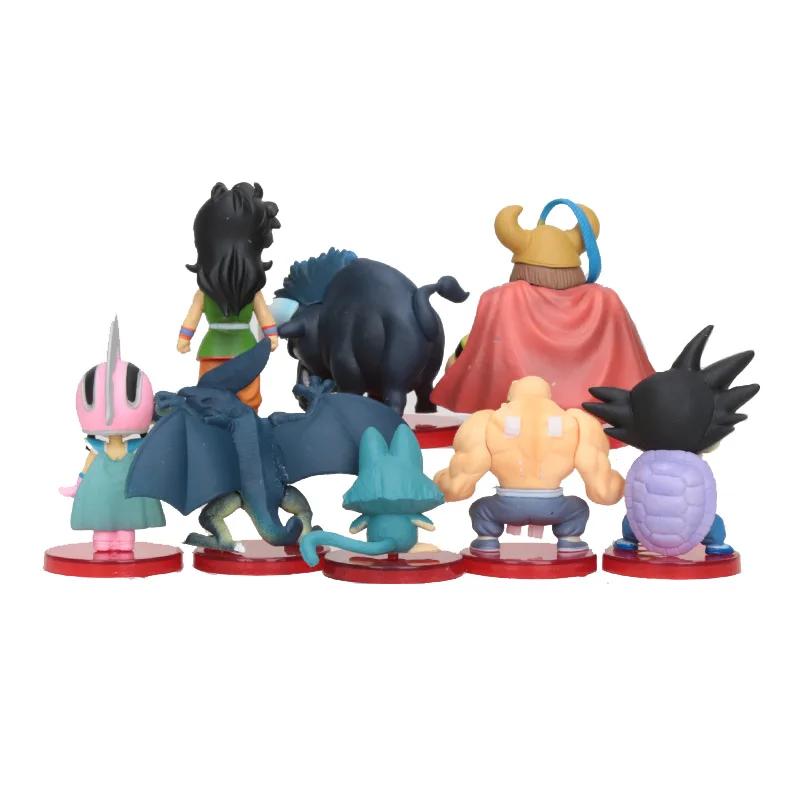 8 шт./компл. детские фигурки дракона Chichi Ox King Kame Sennin Pual из ПВХ игрушки|Игровые и