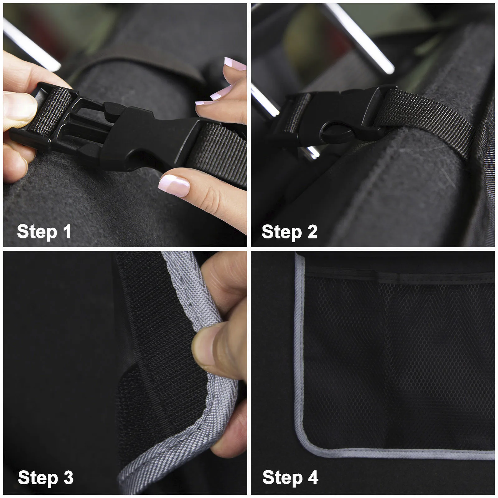 

Storage bag car suspension organizer equipped car trunk neat covered storage bag packing bag