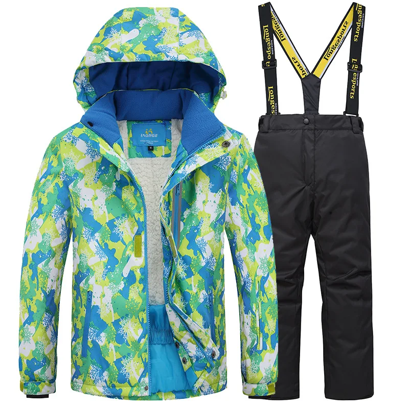 2019 новые зимние детские лыжные костюмы для девочек и мальчиков плотные теплые