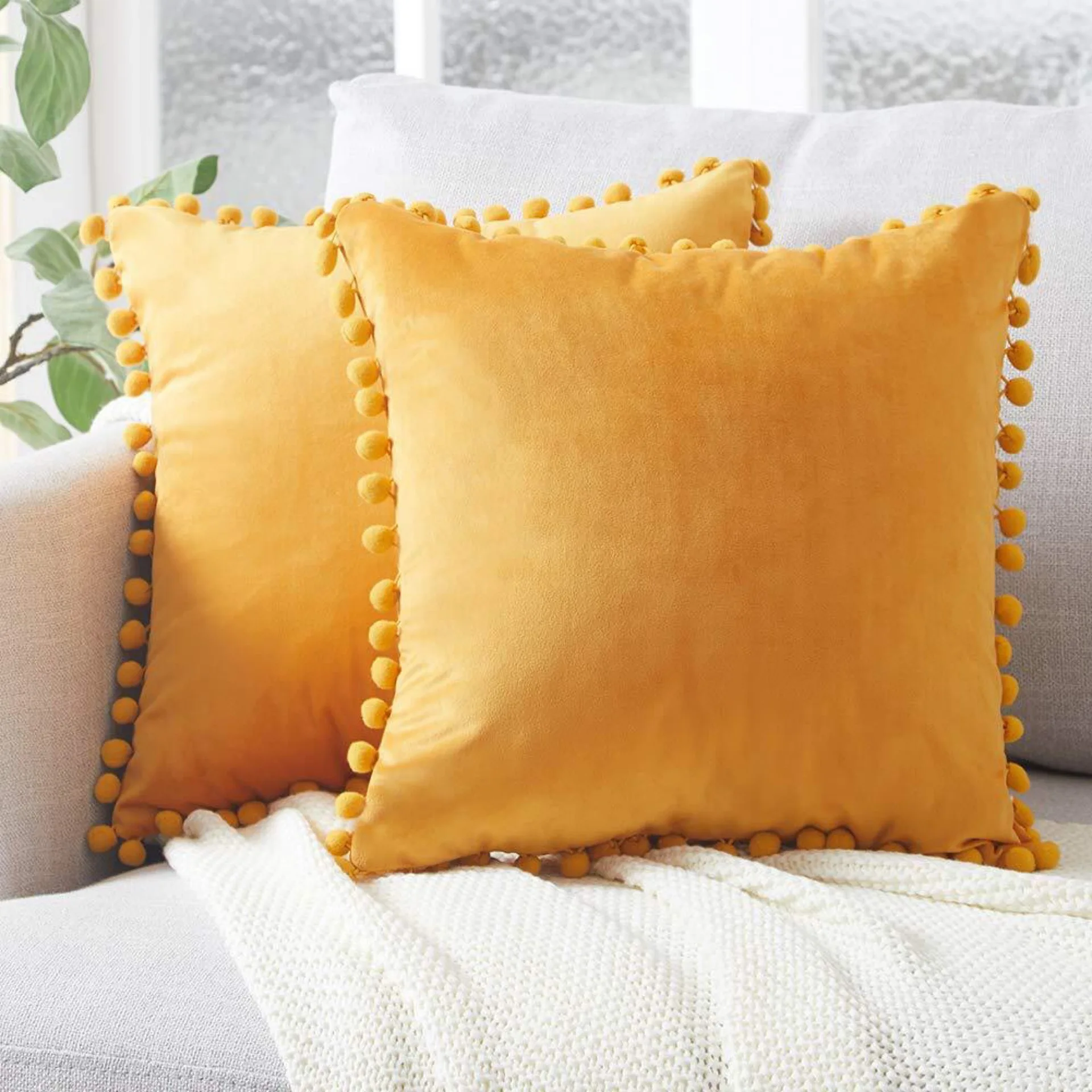Soft Velvet Cushion Cover Decorative Pillow Case Covers Home Decor Room Decoration Sofa Pillowcases 30×50 45×45 50X50 65X65cm images - 6